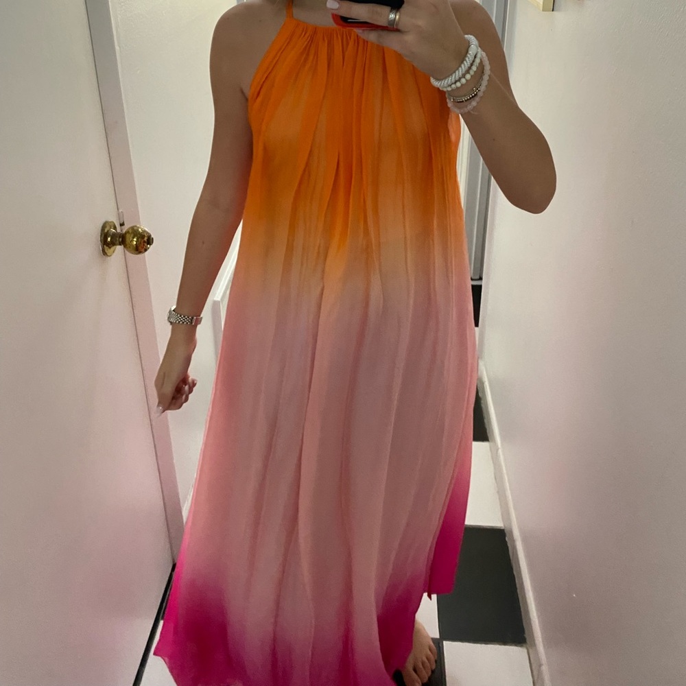 ALICE + OLIVIA MAXI SILKY DRESS SIZE S